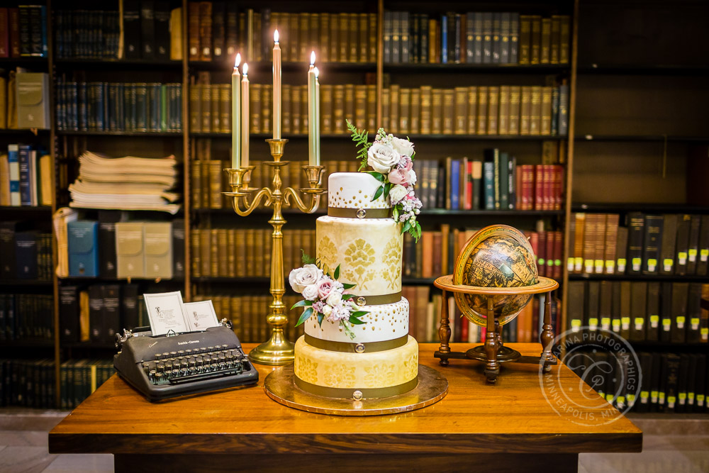 James J Hill Library Wedding Photo