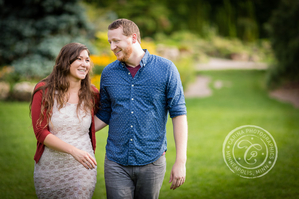 Lyndale Park Peace (Rock) Garden Engagement Photo