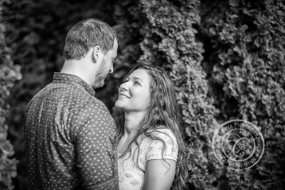 Lyndale Park Peace (Rock) Garden Engagement Photo