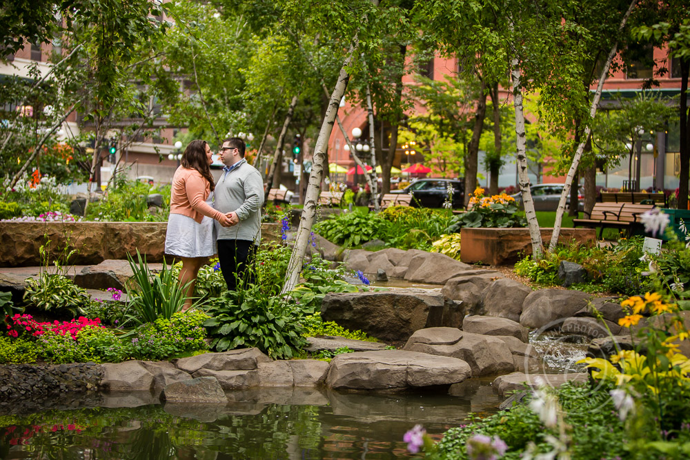 Mears Park St Paul MN Engagement Photos