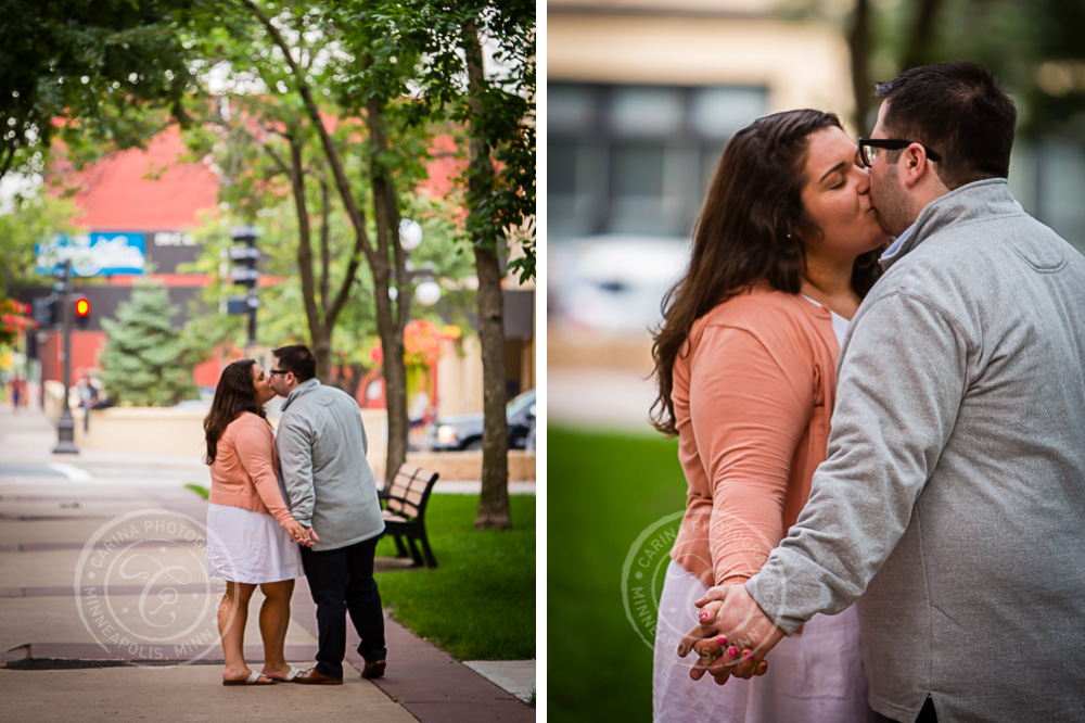 Mears Park St Paul MN Engagement Photos