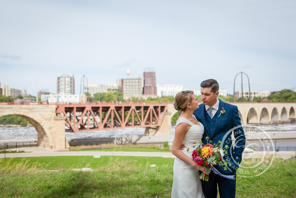 Mill Ruins Park Minneapolis MN Wedding Photo