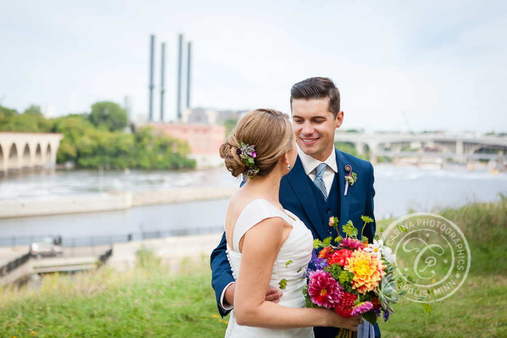 Mill Ruins Park Minneapolis MN Wedding Photo