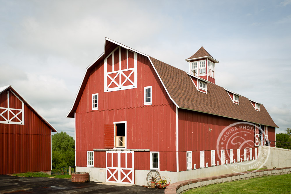 Minneapolis barn farm wedding photo