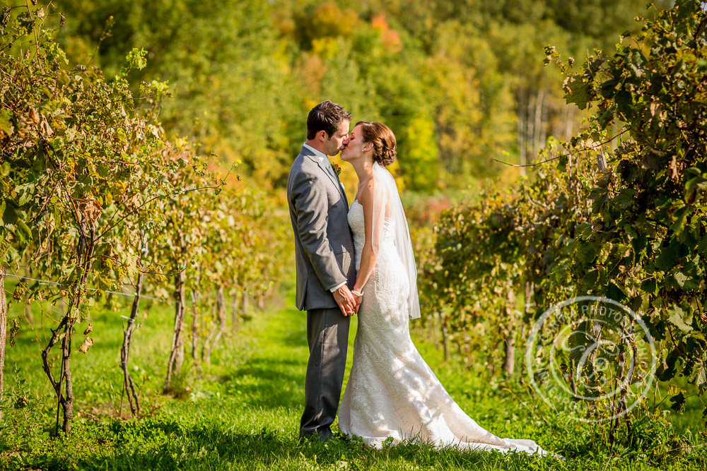 Minnesota Vineyard Winery Wedding Photo