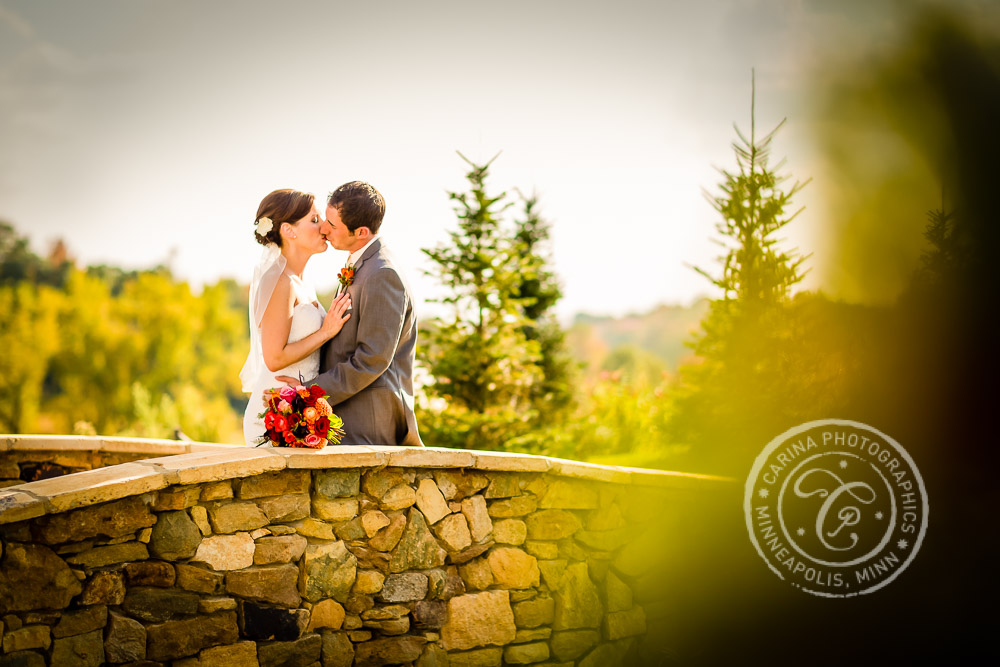 Minnesota Vineyard Winery Wedding Photo