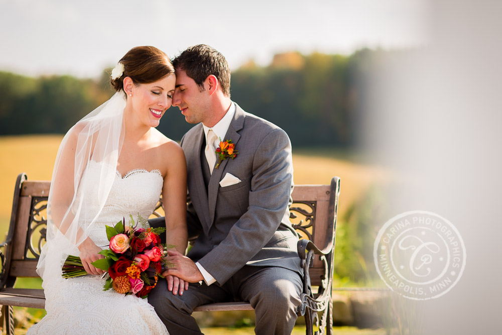 Minnesota Vineyard Winery Wedding Photo