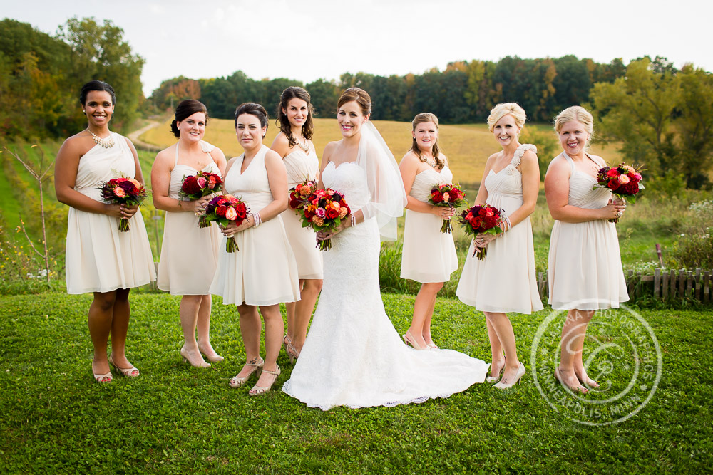 Minnesota Vineyard Winery Wedding Photo