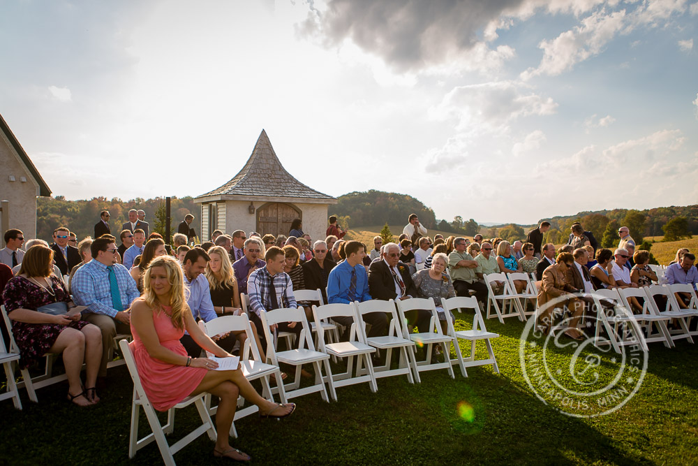 Minnesota Vineyard Winery Wedding Photo