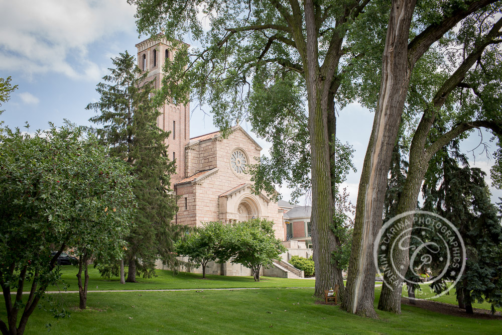 Wedding at Our Lady of Victory Chapel, St Paul MN, at St Catherine University