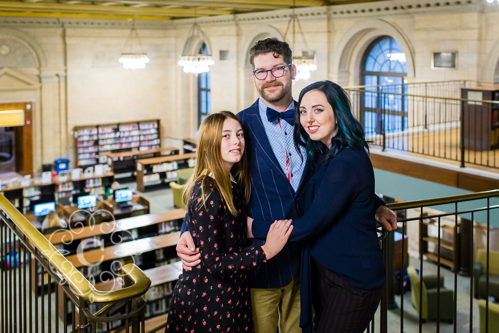 Downtown St Paul Public Library Family Photo