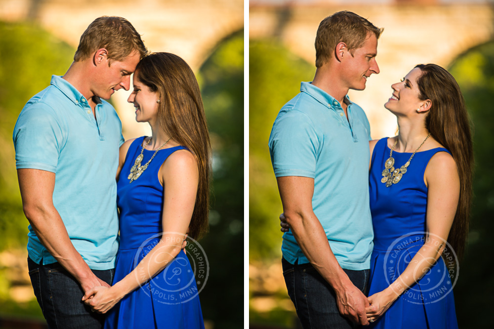 Minneapolis Stone Arch Bridge Engagement Photo