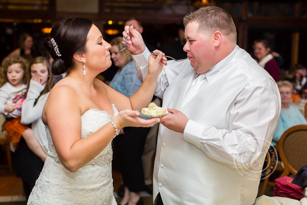 TPC Twin Cities Wedding Bride Groom Cake Photo