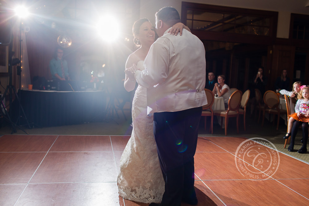 TPC Twin Cities Wedding Bride Groom Dance Photo