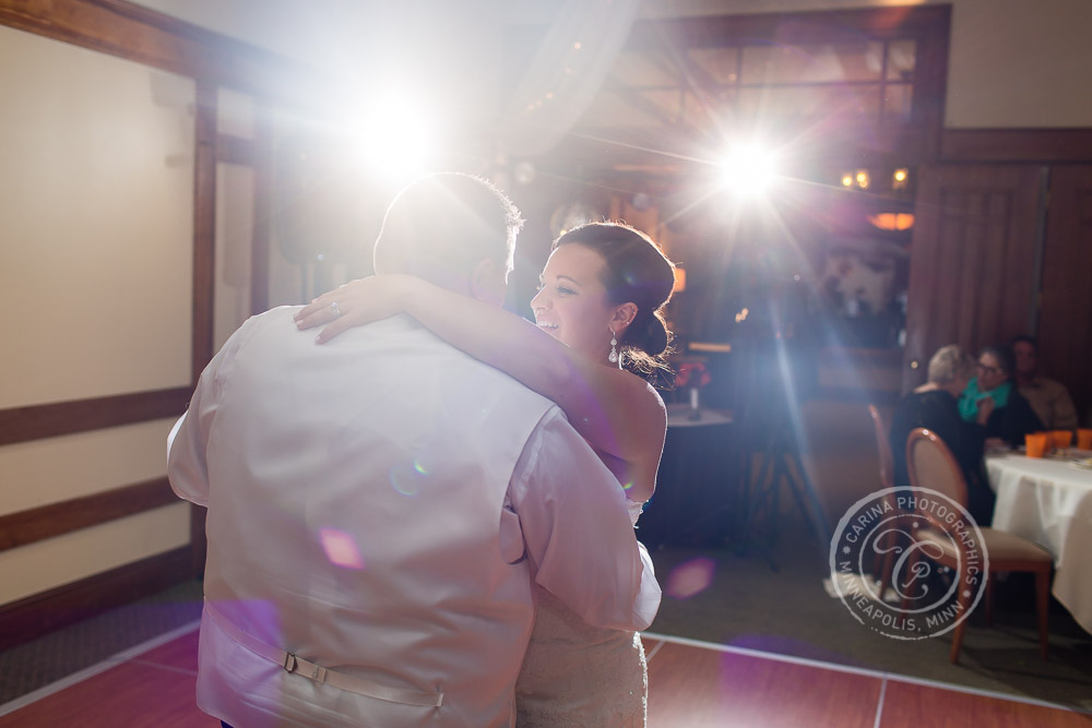 TPC Twin Cities Wedding Bride Groom Dance Photo