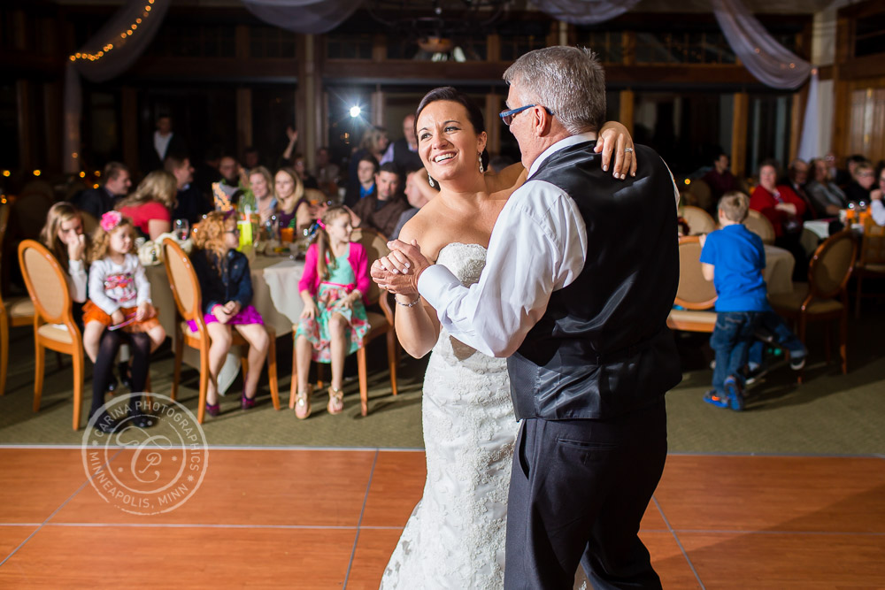 TPC Twin Cities Wedding Bride Dad Dance Photo